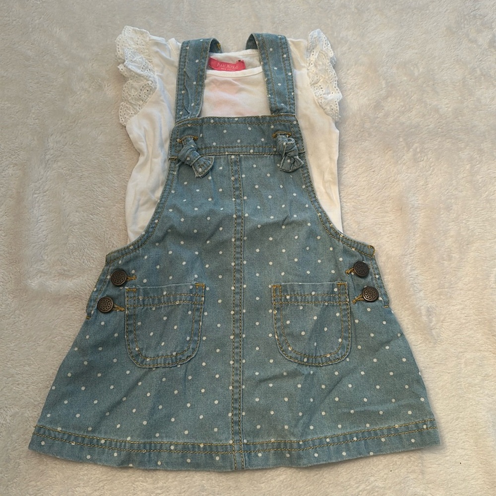 Isaac Mizrahi Jean jumper with shirt, 12mo